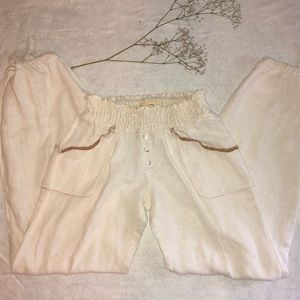 Free people Creme pants